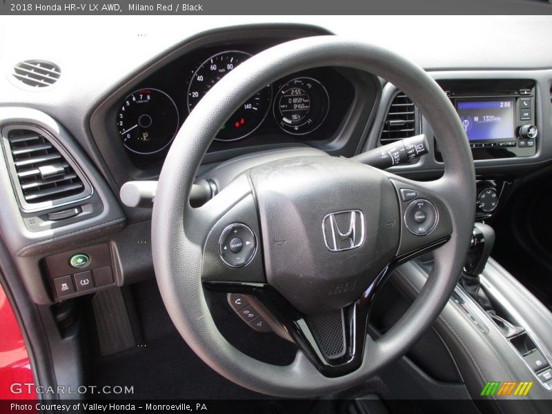 Milano Red / Black 2018 Honda HR-V LX AWD