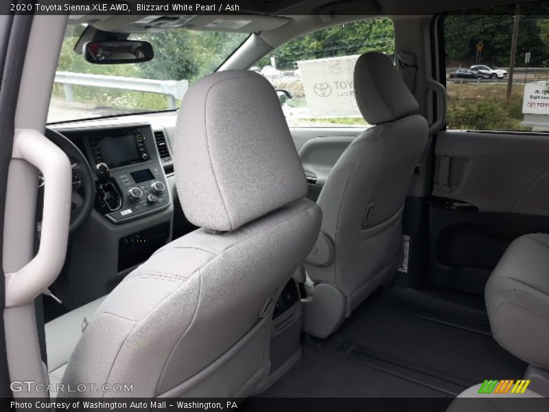 Blizzard White Pearl / Ash 2020 Toyota Sienna XLE AWD
