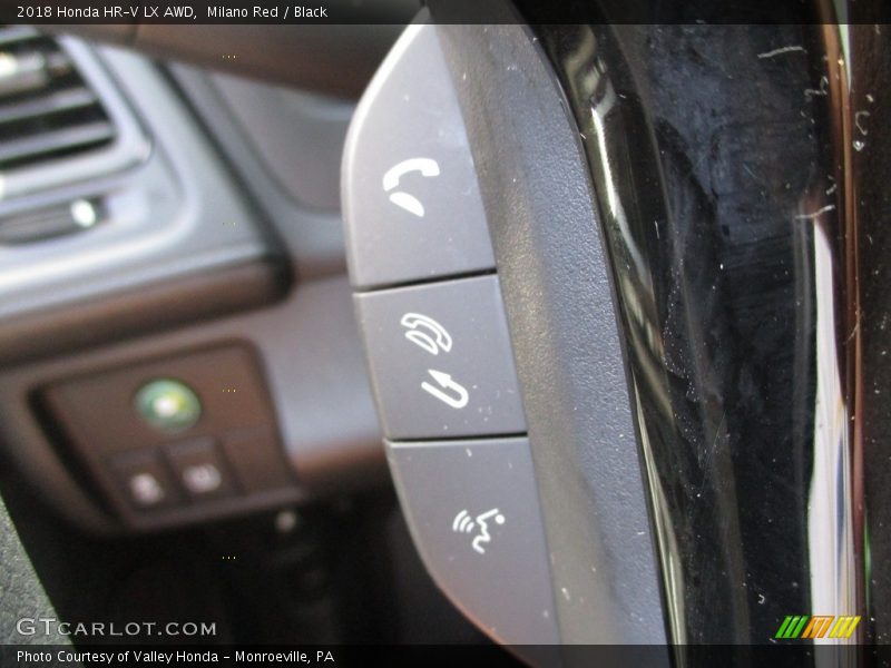 Milano Red / Black 2018 Honda HR-V LX AWD