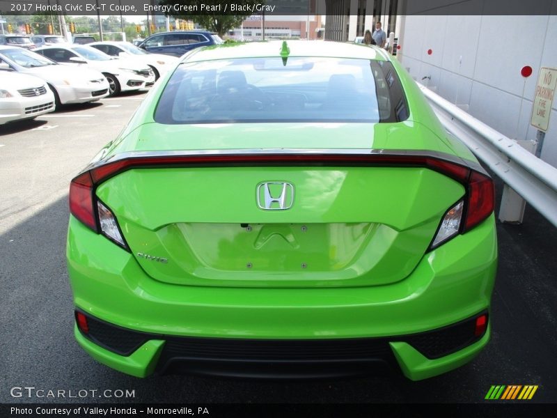 Energy Green Pearl / Black/Gray 2017 Honda Civic EX-T Coupe