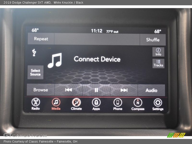 White Knuckle / Black 2019 Dodge Challenger SXT AWD