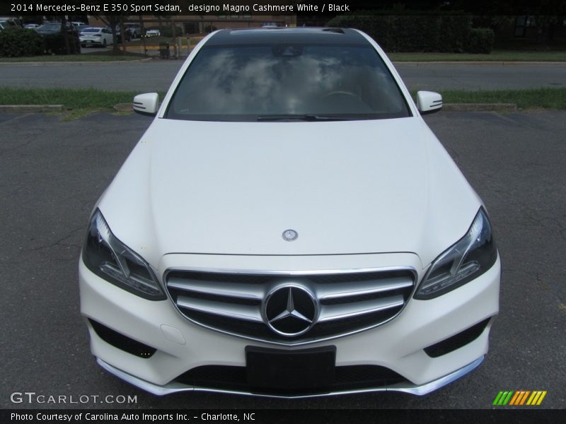 designo Magno Cashmere White / Black 2014 Mercedes-Benz E 350 Sport Sedan