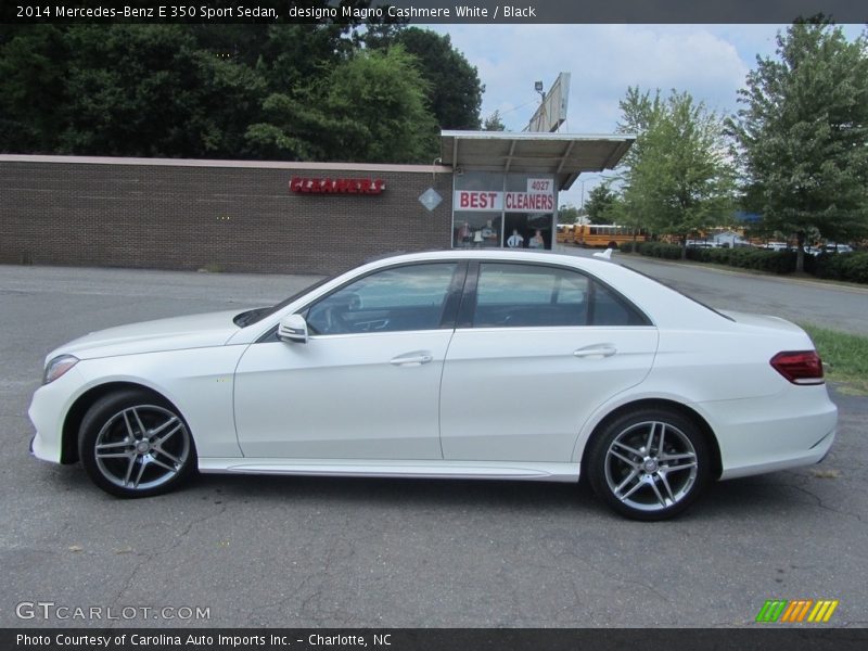 designo Magno Cashmere White / Black 2014 Mercedes-Benz E 350 Sport Sedan