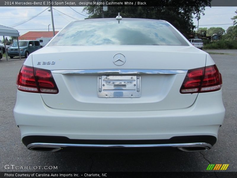 designo Magno Cashmere White / Black 2014 Mercedes-Benz E 350 Sport Sedan
