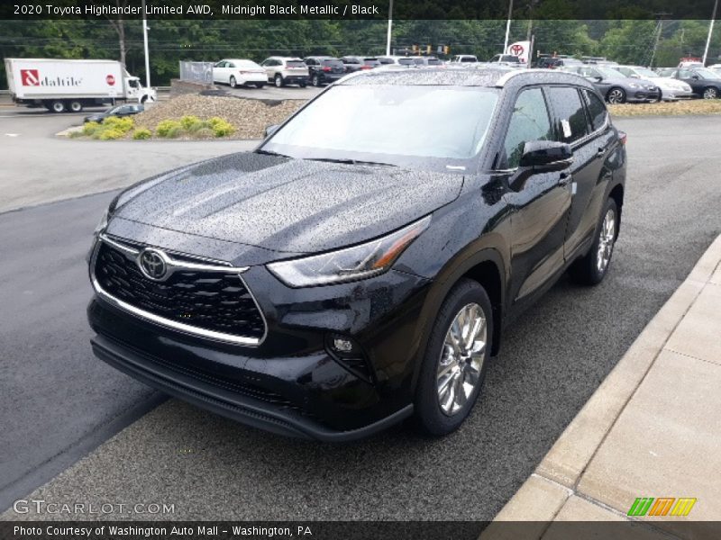 Midnight Black Metallic / Black 2020 Toyota Highlander Limited AWD