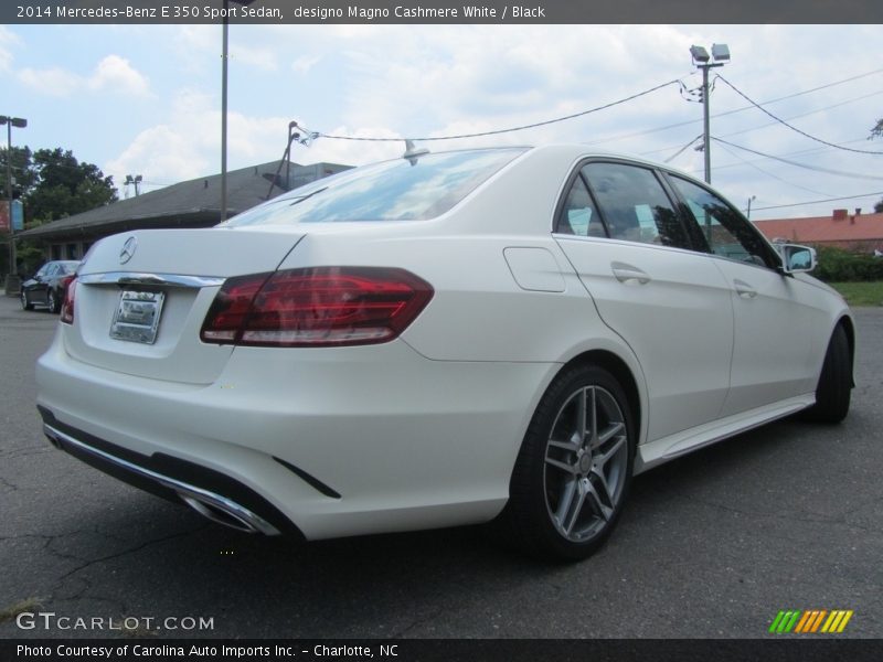 designo Magno Cashmere White / Black 2014 Mercedes-Benz E 350 Sport Sedan