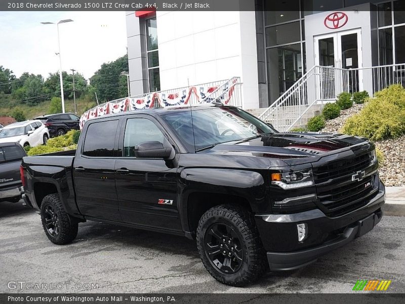 Black / Jet Black 2018 Chevrolet Silverado 1500 LTZ Crew Cab 4x4
