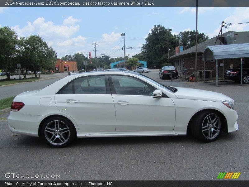 designo Magno Cashmere White / Black 2014 Mercedes-Benz E 350 Sport Sedan