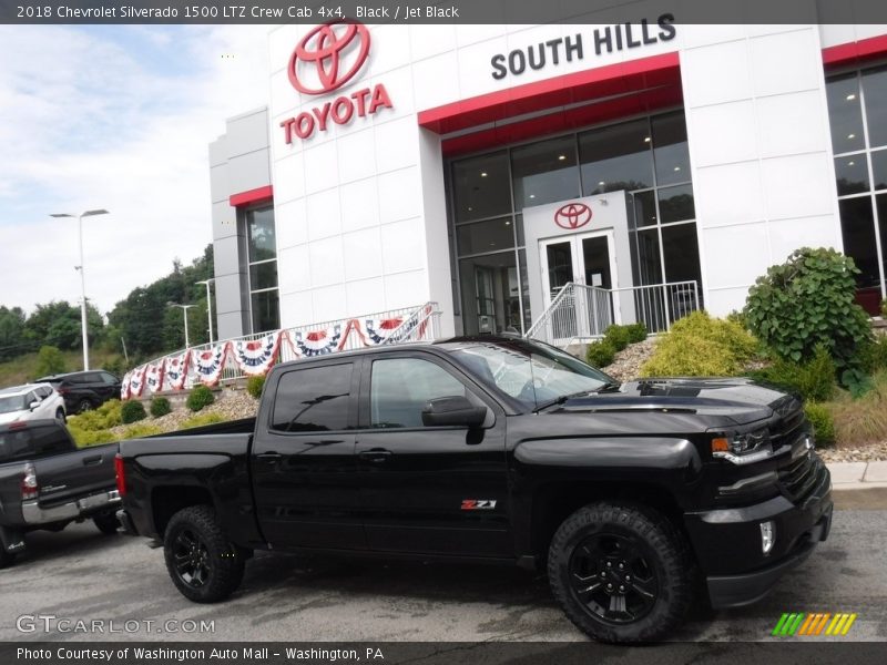 Black / Jet Black 2018 Chevrolet Silverado 1500 LTZ Crew Cab 4x4