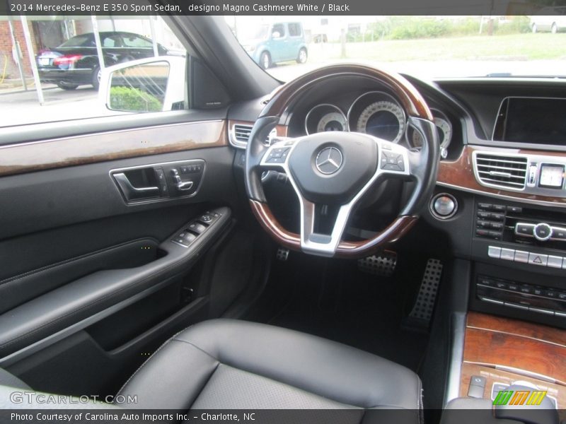 designo Magno Cashmere White / Black 2014 Mercedes-Benz E 350 Sport Sedan