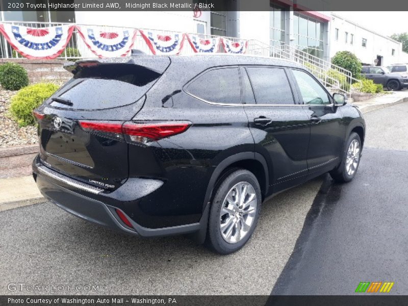 Midnight Black Metallic / Black 2020 Toyota Highlander Limited AWD