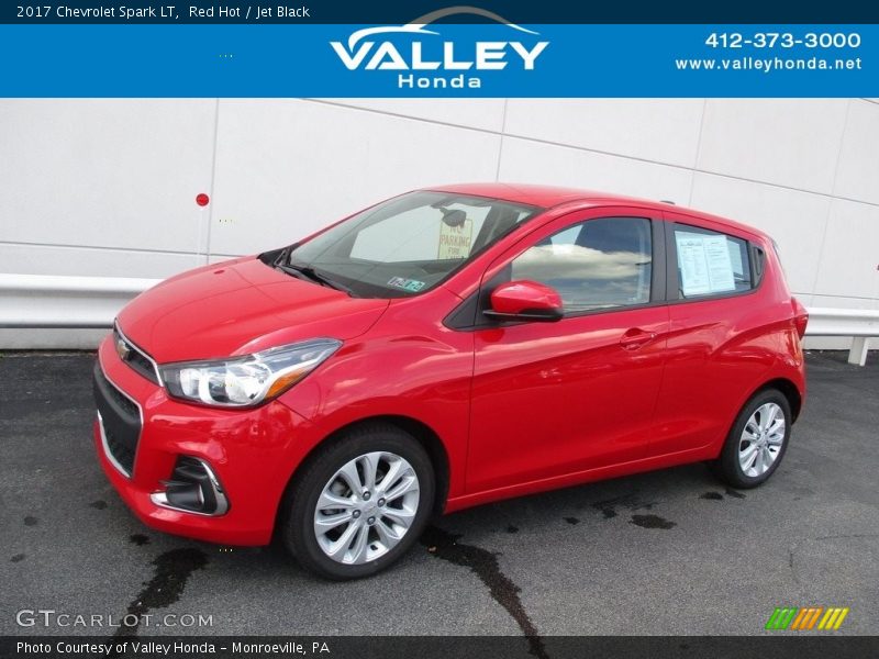 Red Hot / Jet Black 2017 Chevrolet Spark LT