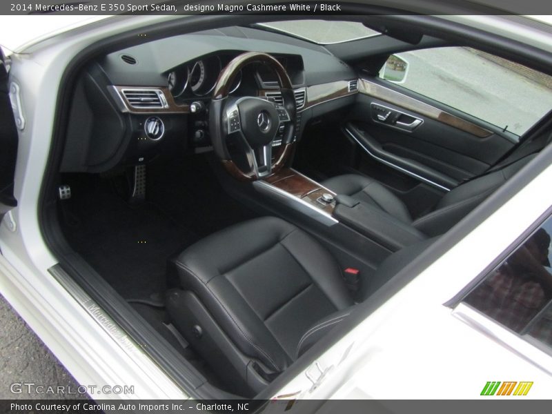 designo Magno Cashmere White / Black 2014 Mercedes-Benz E 350 Sport Sedan