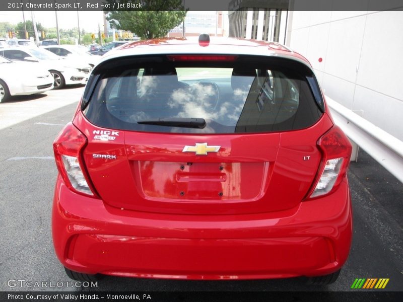 Red Hot / Jet Black 2017 Chevrolet Spark LT