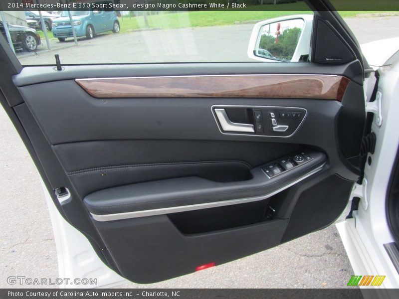 designo Magno Cashmere White / Black 2014 Mercedes-Benz E 350 Sport Sedan