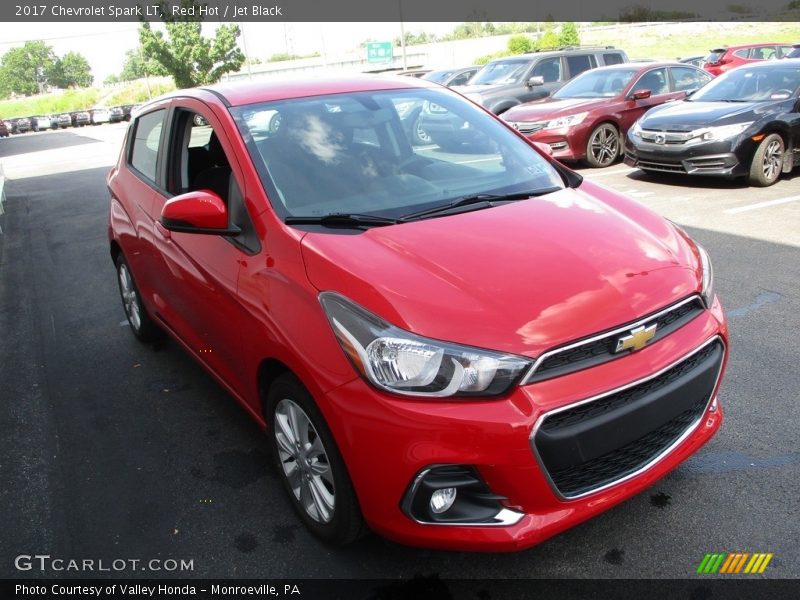 Red Hot / Jet Black 2017 Chevrolet Spark LT