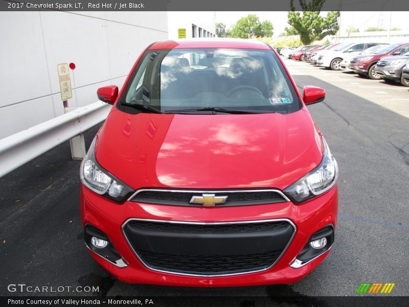 Red Hot / Jet Black 2017 Chevrolet Spark LT