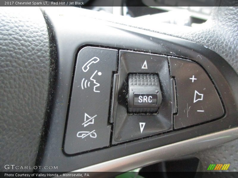 Red Hot / Jet Black 2017 Chevrolet Spark LT