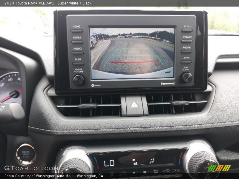 Super White / Black 2020 Toyota RAV4 XLE AWD