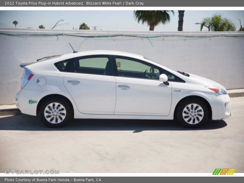 Blizzard White Pearl / Dark Gray 2012 Toyota Prius Plug-in Hybrid Advanced