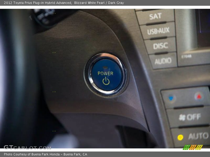 Blizzard White Pearl / Dark Gray 2012 Toyota Prius Plug-in Hybrid Advanced