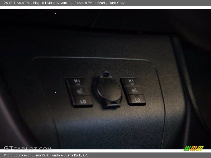 Blizzard White Pearl / Dark Gray 2012 Toyota Prius Plug-in Hybrid Advanced