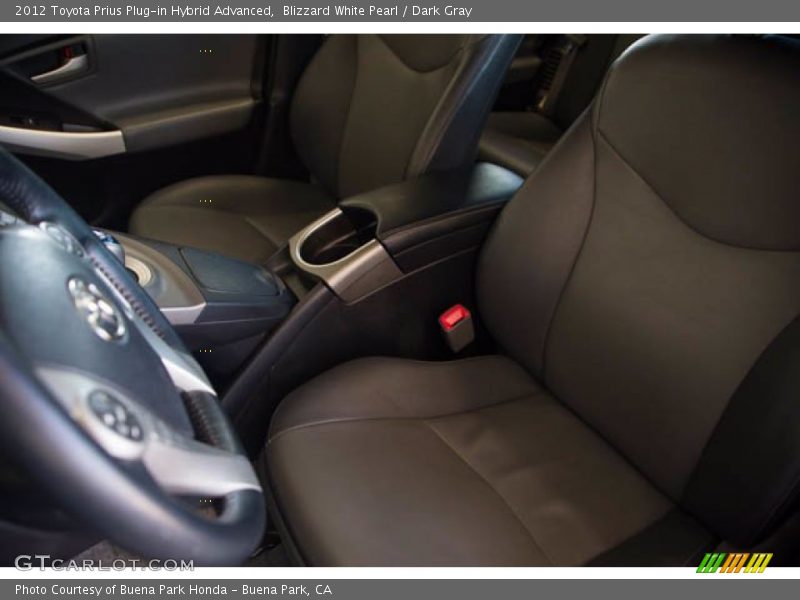 Blizzard White Pearl / Dark Gray 2012 Toyota Prius Plug-in Hybrid Advanced