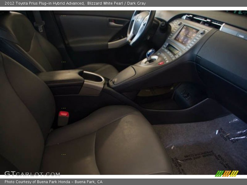 Blizzard White Pearl / Dark Gray 2012 Toyota Prius Plug-in Hybrid Advanced