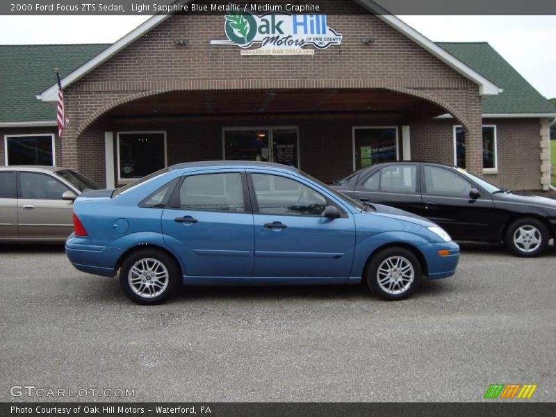 Light Sapphire Blue Metallic / Medium Graphite 2000 Ford Focus ZTS Sedan
