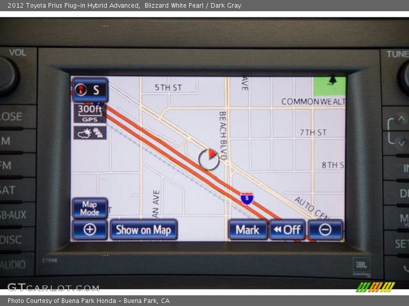 Blizzard White Pearl / Dark Gray 2012 Toyota Prius Plug-in Hybrid Advanced