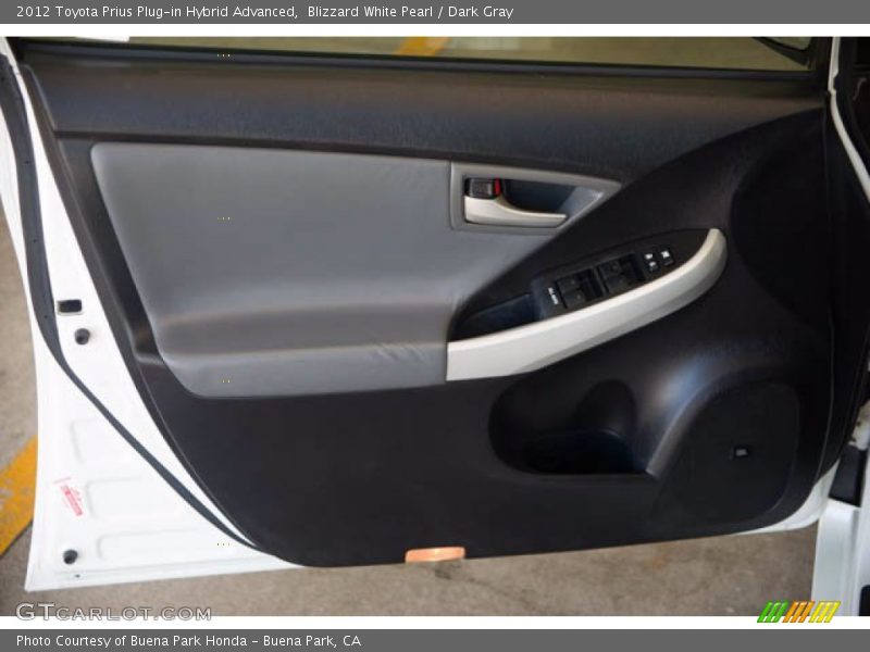 Blizzard White Pearl / Dark Gray 2012 Toyota Prius Plug-in Hybrid Advanced