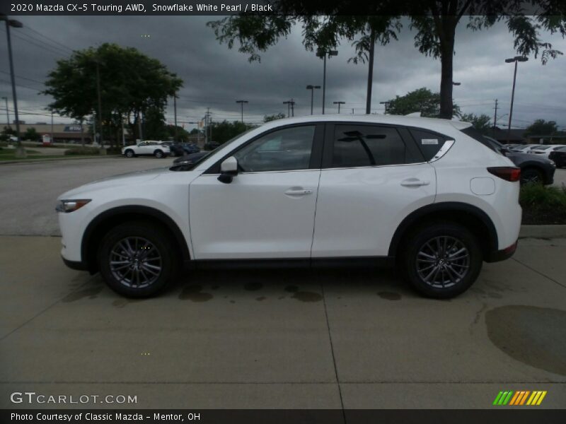 Snowflake White Pearl / Black 2020 Mazda CX-5 Touring AWD