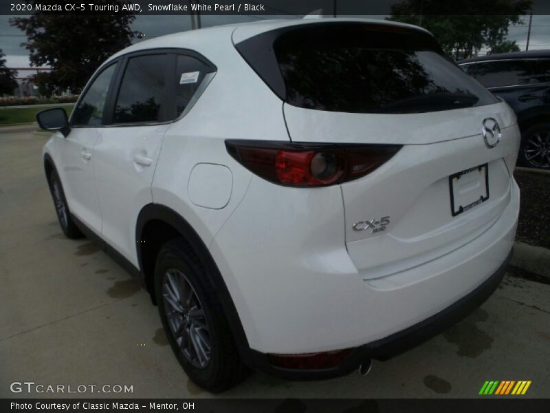 Snowflake White Pearl / Black 2020 Mazda CX-5 Touring AWD