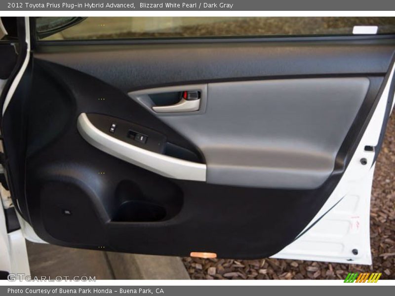 Blizzard White Pearl / Dark Gray 2012 Toyota Prius Plug-in Hybrid Advanced
