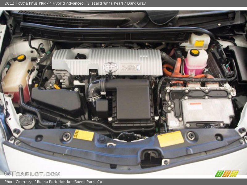 Blizzard White Pearl / Dark Gray 2012 Toyota Prius Plug-in Hybrid Advanced