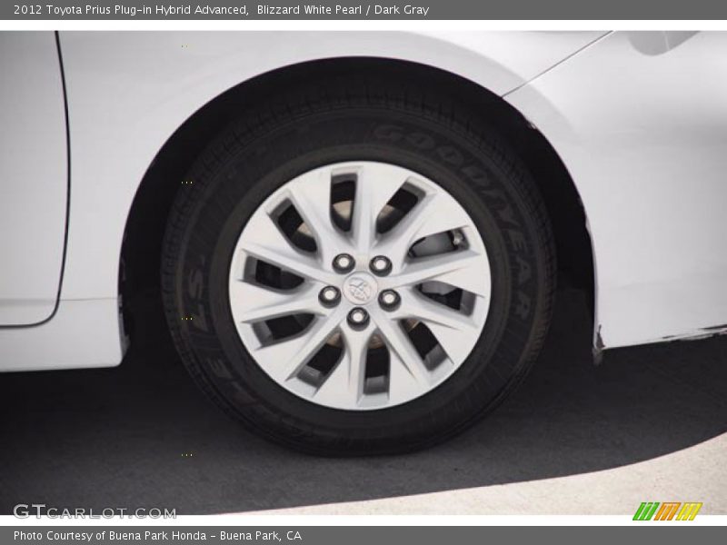 Blizzard White Pearl / Dark Gray 2012 Toyota Prius Plug-in Hybrid Advanced