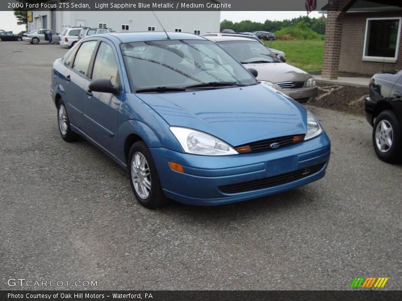 Light Sapphire Blue Metallic / Medium Graphite 2000 Ford Focus ZTS Sedan