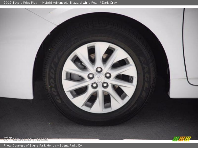 Blizzard White Pearl / Dark Gray 2012 Toyota Prius Plug-in Hybrid Advanced