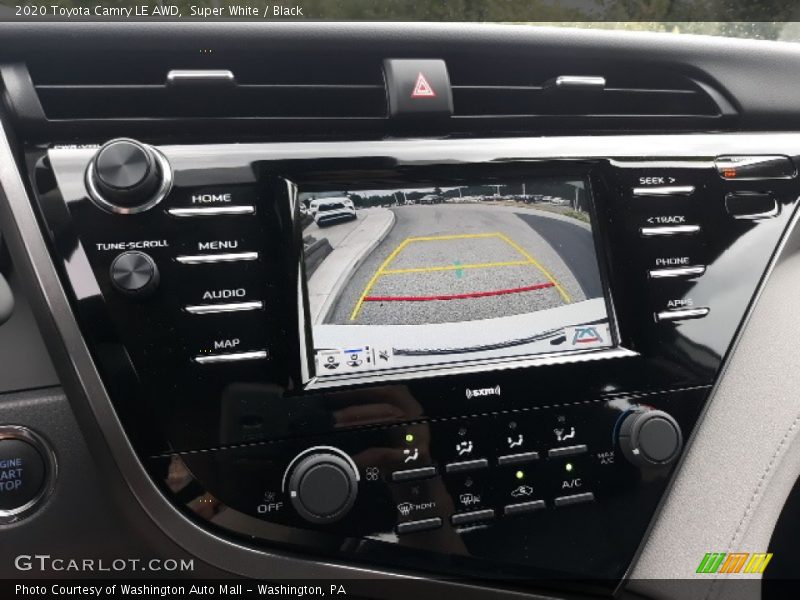 Super White / Black 2020 Toyota Camry LE AWD