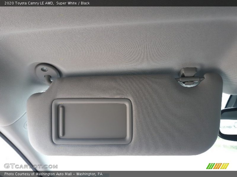 Super White / Black 2020 Toyota Camry LE AWD
