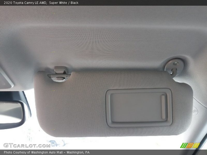Super White / Black 2020 Toyota Camry LE AWD