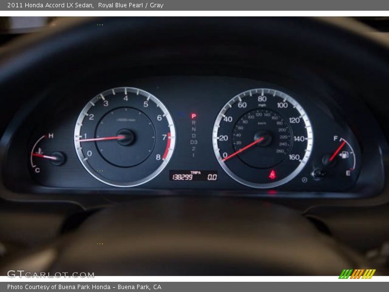 Royal Blue Pearl / Gray 2011 Honda Accord LX Sedan