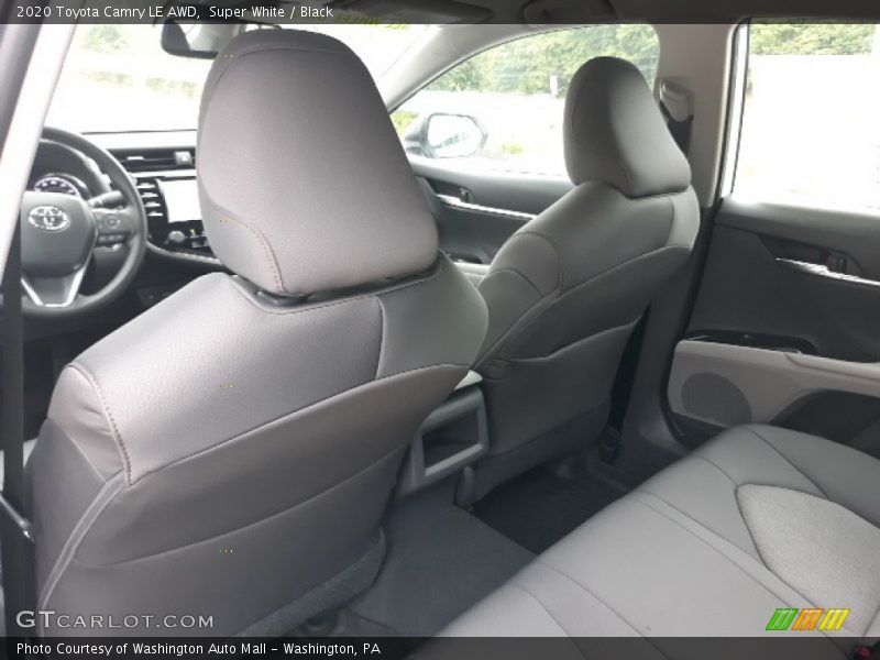 Super White / Black 2020 Toyota Camry LE AWD