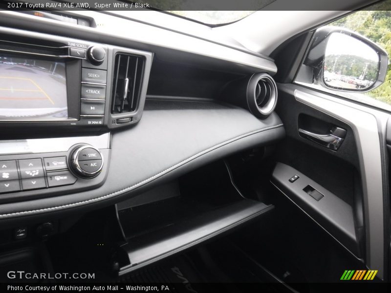 Super White / Black 2017 Toyota RAV4 XLE AWD
