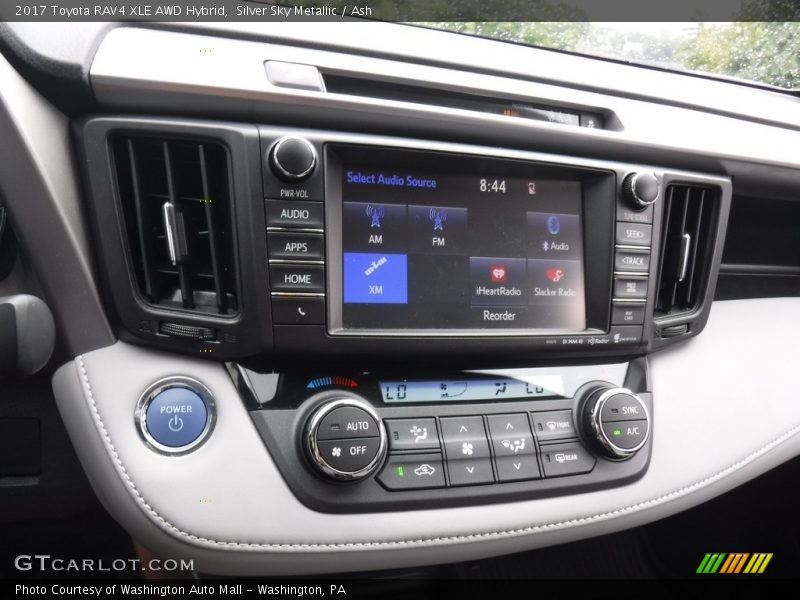 Silver Sky Metallic / Ash 2017 Toyota RAV4 XLE AWD Hybrid