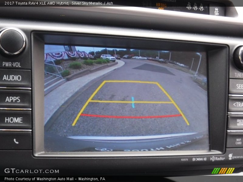 Silver Sky Metallic / Ash 2017 Toyota RAV4 XLE AWD Hybrid