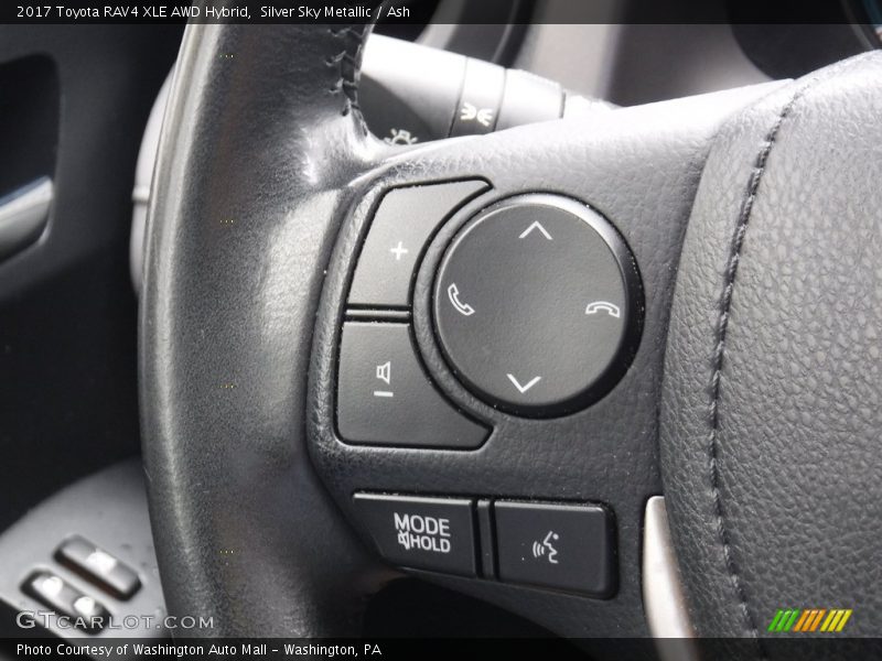 Silver Sky Metallic / Ash 2017 Toyota RAV4 XLE AWD Hybrid