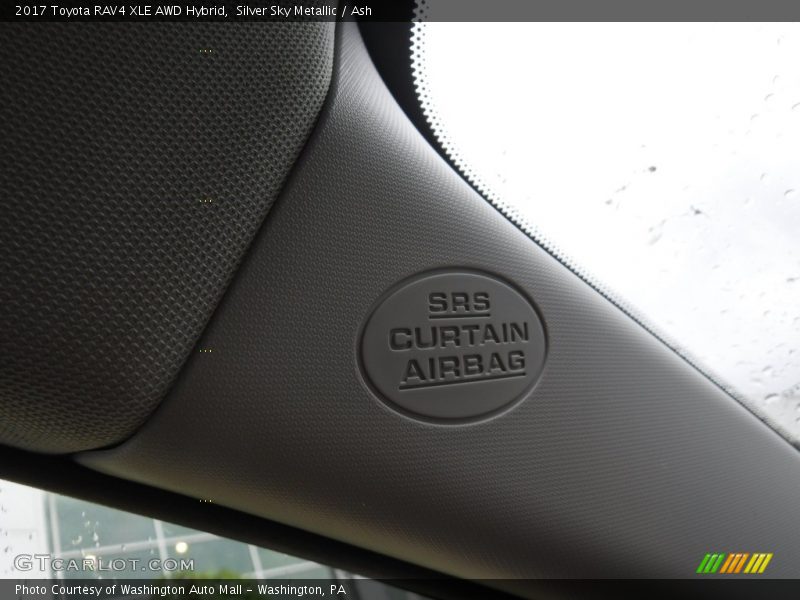Silver Sky Metallic / Ash 2017 Toyota RAV4 XLE AWD Hybrid