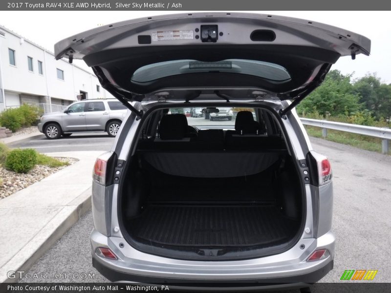 Silver Sky Metallic / Ash 2017 Toyota RAV4 XLE AWD Hybrid