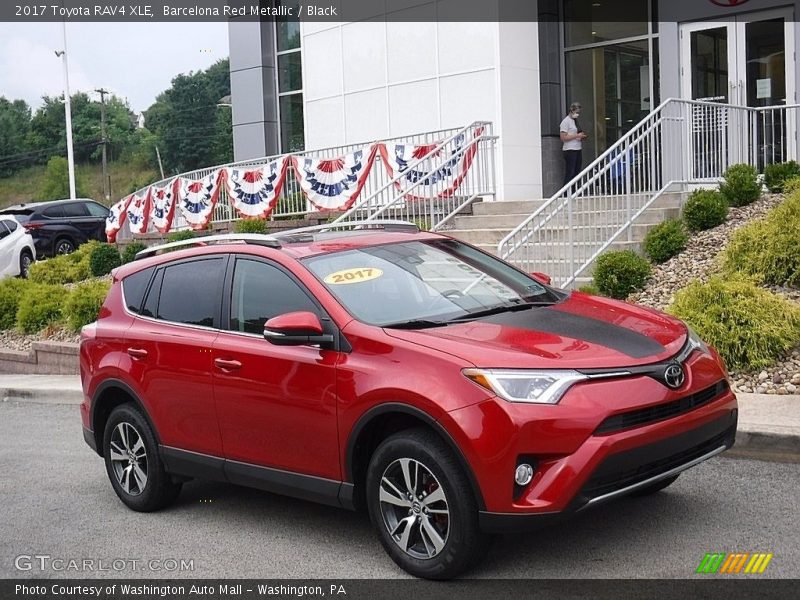 Barcelona Red Metallic / Black 2017 Toyota RAV4 XLE